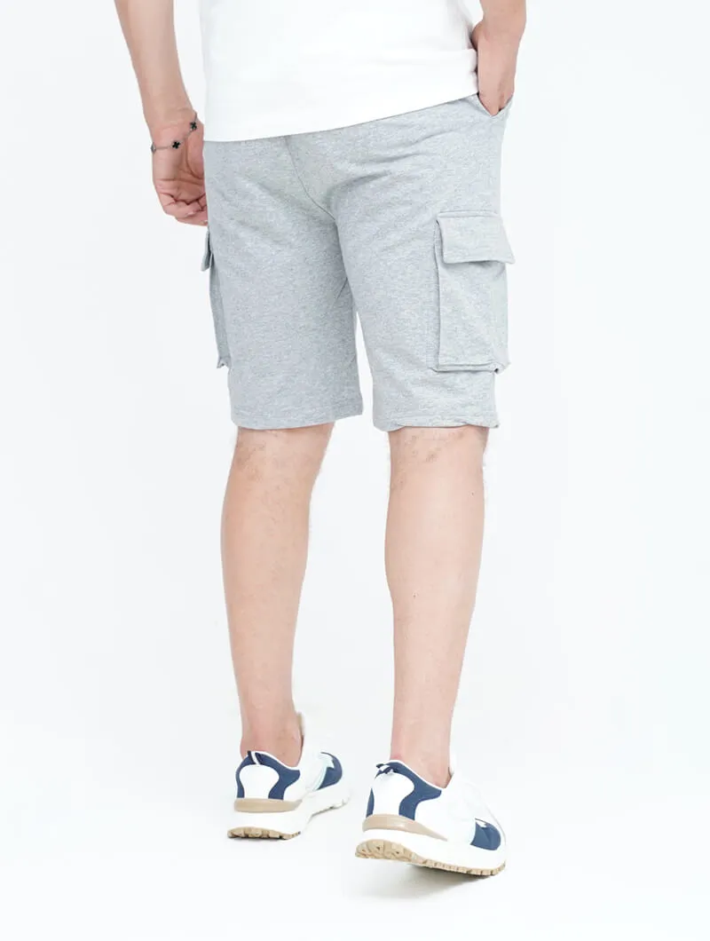 Short en molleton style cargo